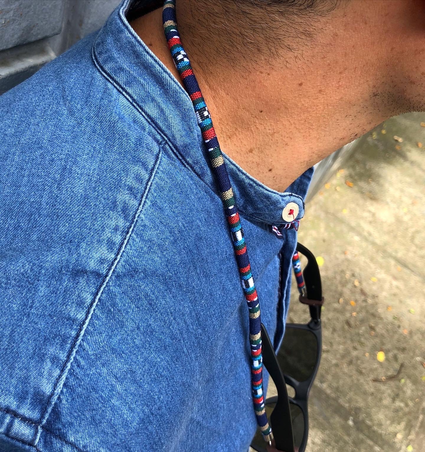 Cuelga Gafas Tejido Etnico Anahuc