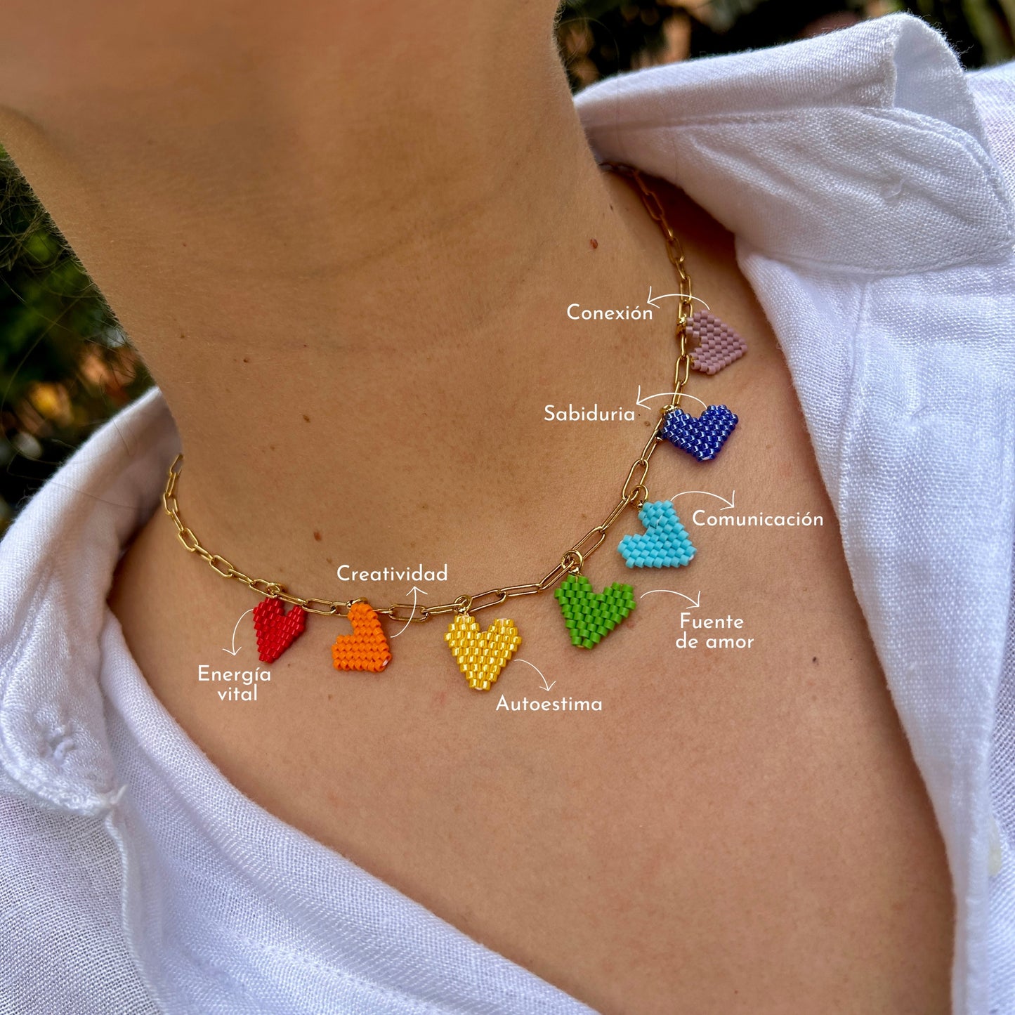 Choker Siete chakras miyuki