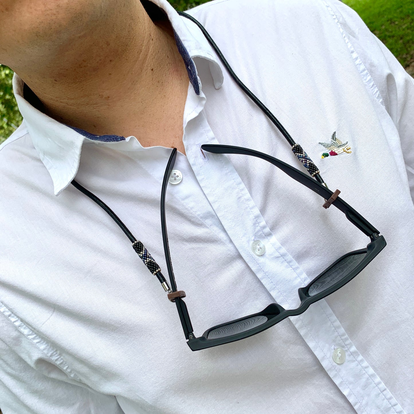 Cuelga Gafas Cuero Rio cali