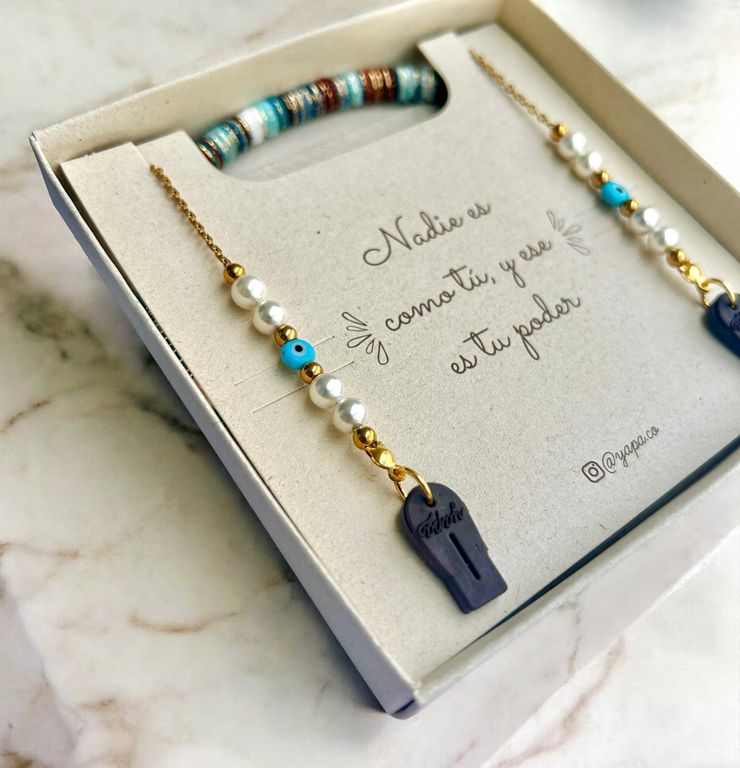 Cuelga Gafas Luxury ojo turco