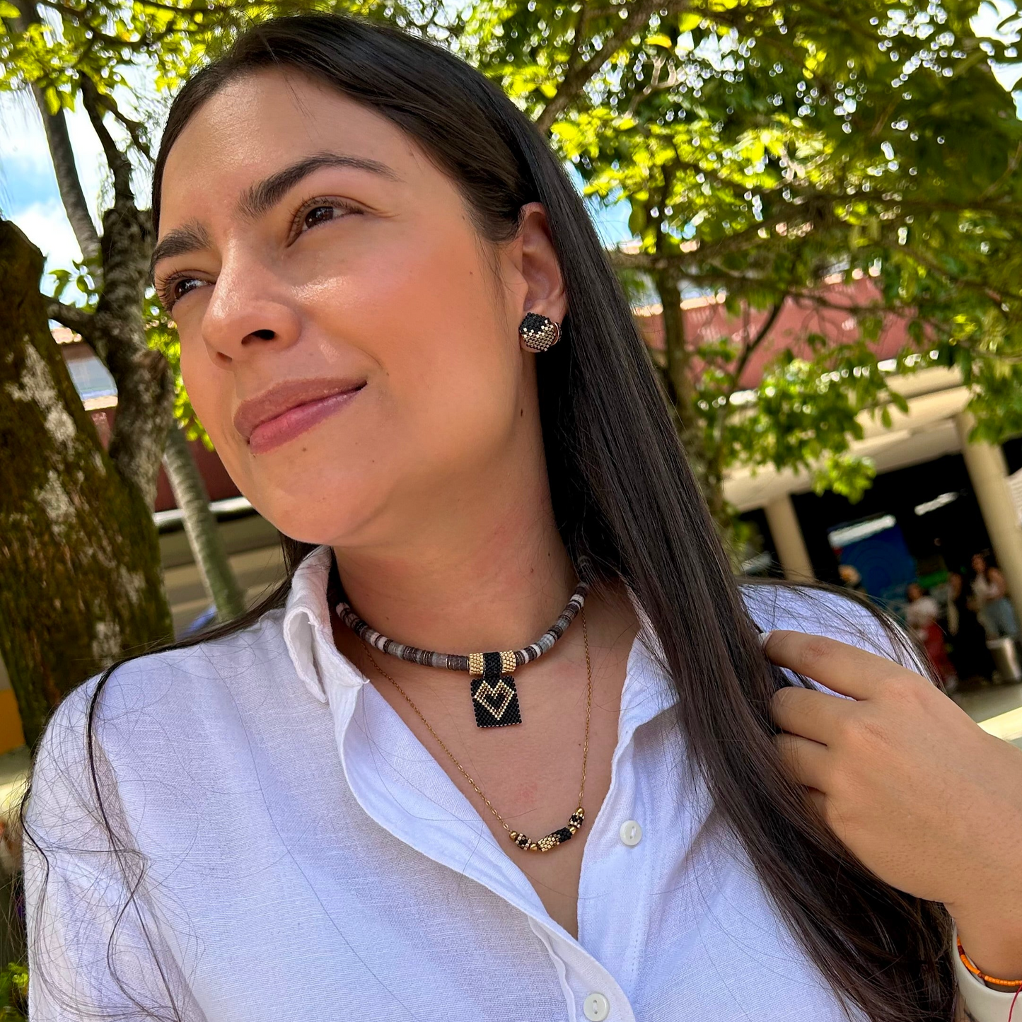 Choker Tejido Noche miyuki